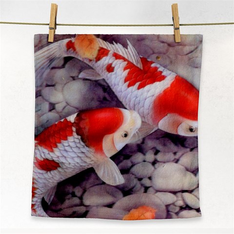 Koi Face Towel from ArtsNow.com Front