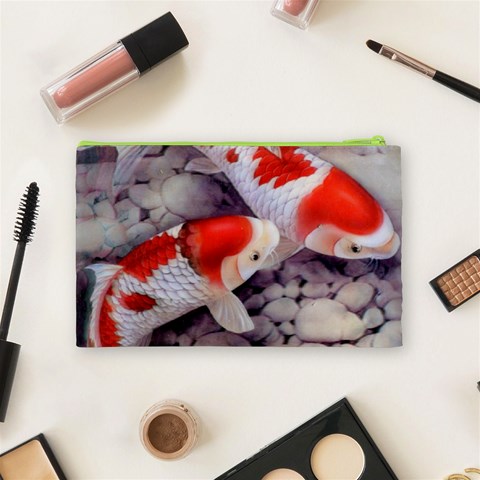 Koi Cosmetic Bag (Medium) from ArtsNow.com Back