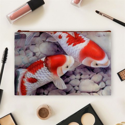 Koi Cosmetic Bag (Large) from ArtsNow.com Front