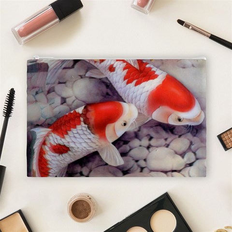 Koi Cosmetic Bag (Large) from ArtsNow.com Front
