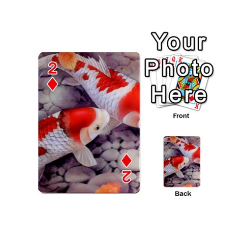 Koi Playing Cards 54 (Mini) from ArtsNow.com Front - Diamond2