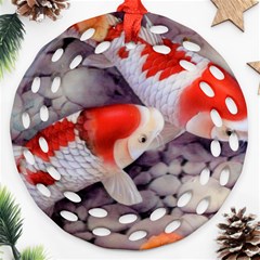 Koi Round Filigree Ornament (Two Sides) from ArtsNow.com Back