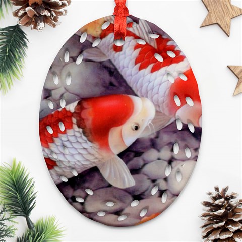 Koi Ornament (Oval Filigree) from ArtsNow.com Front