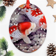 Koi Oval Filigree Ornament (Two Sides) from ArtsNow.com Back