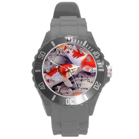 Koi Round Plastic Sport Watch (L) from ArtsNow.com Front