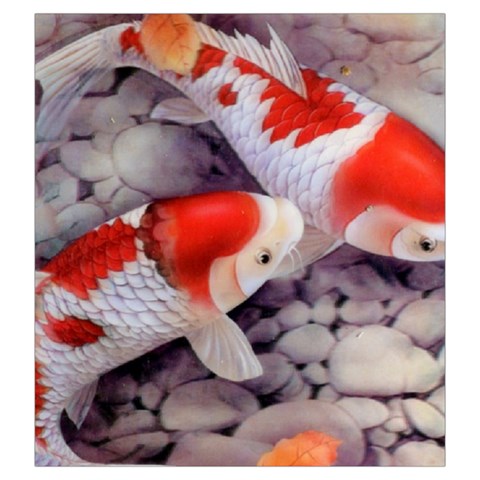 Koi Drawstring Pouch (Large) from ArtsNow.com Front