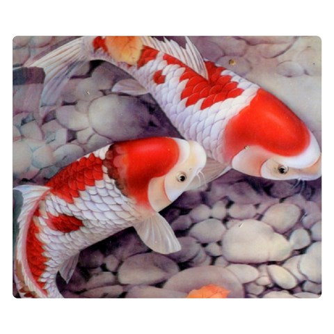 Koi Double Sided Flano Blanket (Small) from ArtsNow.com 50 x40  Blanket Front