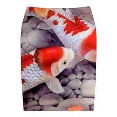 Koi Midi Wrap Pencil Skirt from ArtsNow.com Back