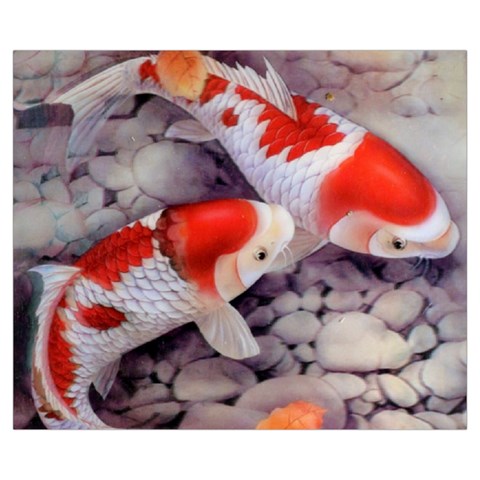 Koi Medium Zipper Tote Bag from ArtsNow.com Front