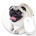 Pug Dog Round Mousepad