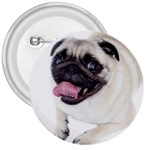 Pug Dog 3  Button