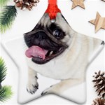Pug Dog Ornament (Star)
