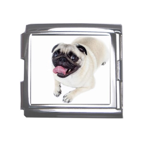 Pug Dog Mega Link Italian Charm (18mm) from ArtsNow.com Front