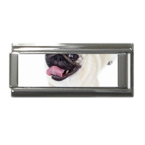 Pug Dog Superlink Italian Charm (9mm) from ArtsNow.com Front