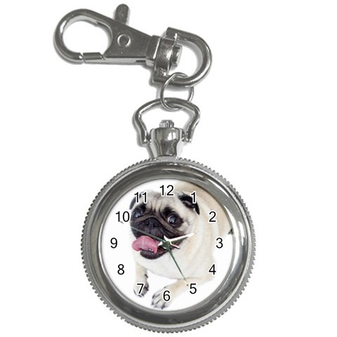 Pug Dog Key Chain Watch from ArtsNow.com Front