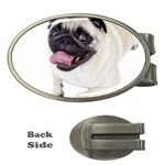 Pug Dog Money Clip (Oval)