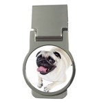 Pug Dog Money Clip (Round)
