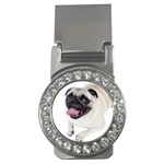 Pug Dog Money Clip (CZ)