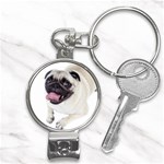 Pug Dog Nail Clippers Key Chain