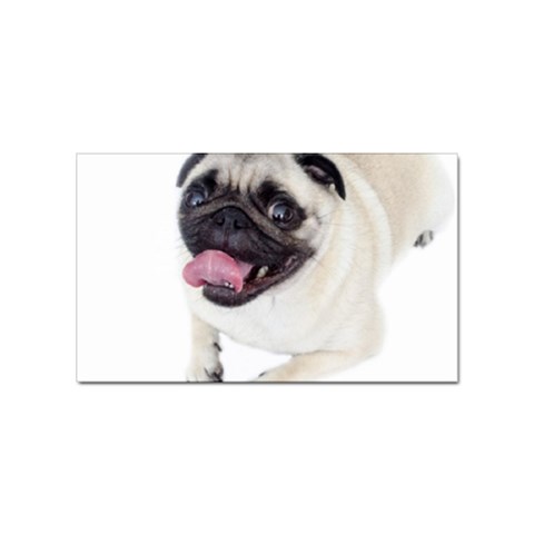 Pug Dog Sticker Rectangular (10 pack) from ArtsNow.com Front