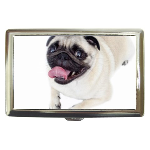 Pug Dog Cigarette Money Case from ArtsNow.com Front