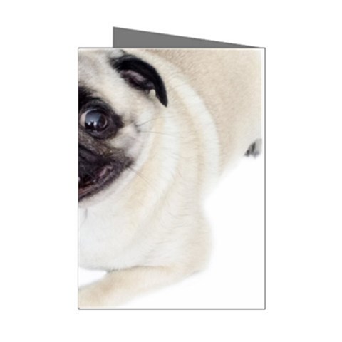 Pug Dog Mini Greeting Cards (Pkg of 8) from ArtsNow.com Left