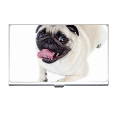 Pug Dog Business Card Holder from ArtsNow.com Front