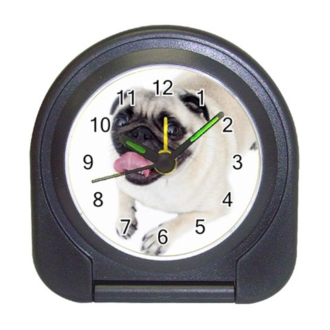 Pug Dog Travel Alarm Clock from ArtsNow.com Front