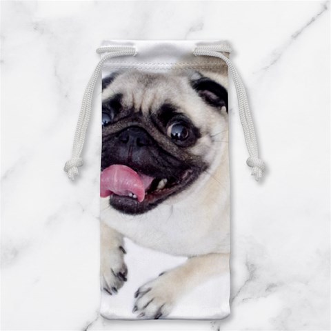 Pug Dog Jewelry Bag from ArtsNow.com Back