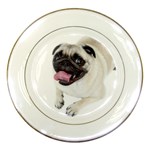 Pug Dog Porcelain Plate