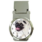 Pug Dog Money Clip Watch