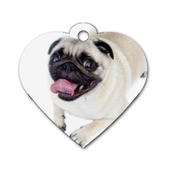 Pug Dog Dog Tag Heart (Two Sides) from ArtsNow.com Back