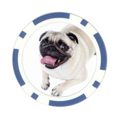 Pug Dog Poker Chip Card Guard from ArtsNow.com Front