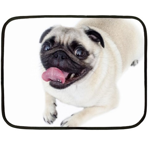 Pug Dog Fleece Blanket (Mini) from ArtsNow.com 35 x27  Blanket