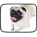 Pug Dog Double Sided Fleece Blanket (Mini)
