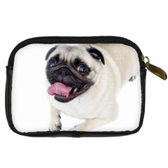 Pug Dog Digital Camera Leather Case from ArtsNow.com Back