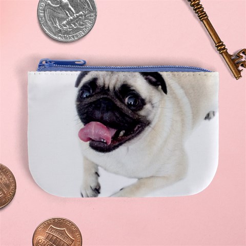 Pug Dog Mini Coin Purse from ArtsNow.com Front