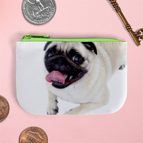 Pug Dog Mini Coin Purse from ArtsNow.com Front