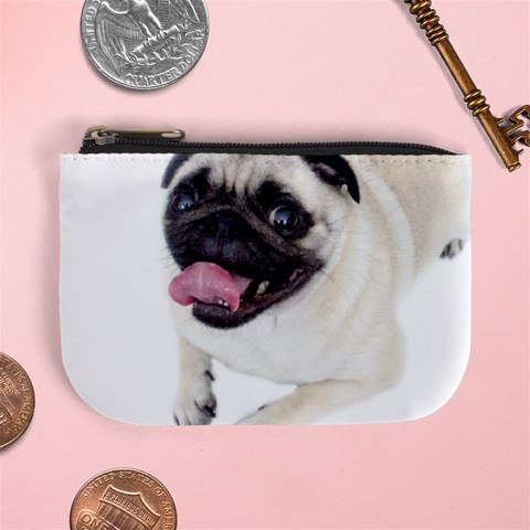 Pug Dog Mini Coin Purse from ArtsNow.com Front