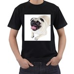 Pug Dog Men s T-Shirt (Black)