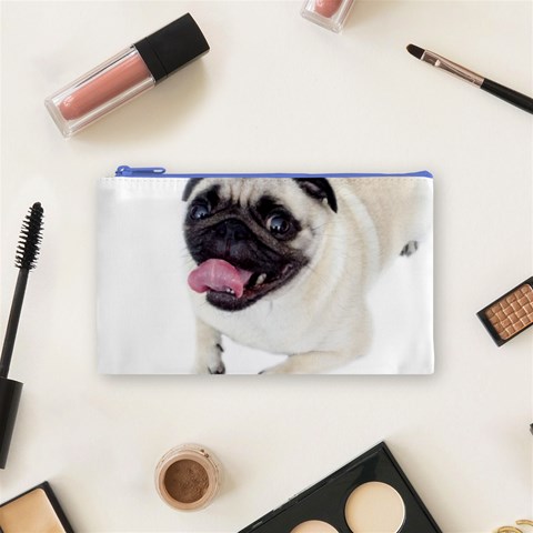Pug Dog Cosmetic Bag (Small) from ArtsNow.com Front
