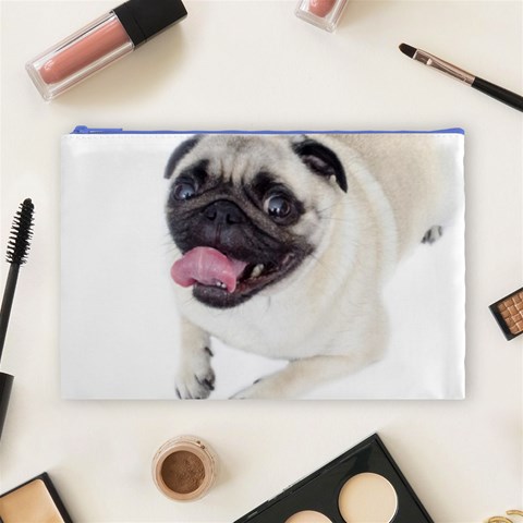 Pug Dog Cosmetic Bag (Large) from ArtsNow.com Front