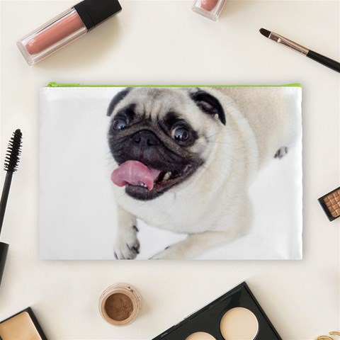 Pug Dog Cosmetic Bag (Large) from ArtsNow.com Front
