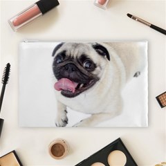 Pug Dog Cosmetic Bag (Large) from ArtsNow.com Front
