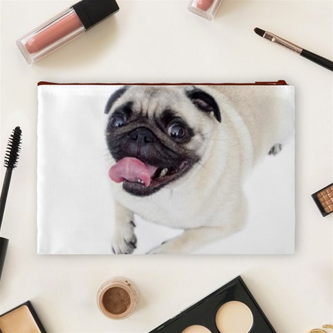 Pug Dog Cosmetic Bag (Large) from ArtsNow.com Back