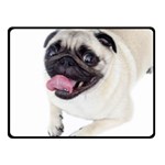 Pug Dog Fleece Blanket (Small)