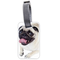 Pug Dog Luggage Tag (two sides) from ArtsNow.com Back