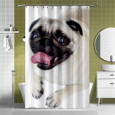 Pug Dog Shower Curtain 48  x 72  (Small) from ArtsNow.com Curtain(48  X 72 ) - 42.18 x64.8  Curtain(48  X 72 )