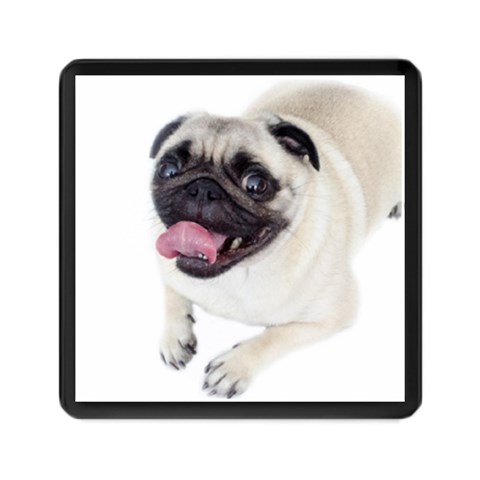 Pug Dog Memory Card Reader (Square) from ArtsNow.com Front