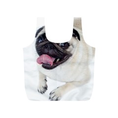 Pug Dog Full Print Recycle Bag (S) from ArtsNow.com Back